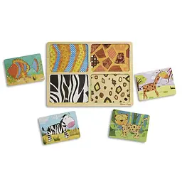Пазли Melissa & Doug Тварини дерев'яні у футлярі (MD31362) - мініатюра 5