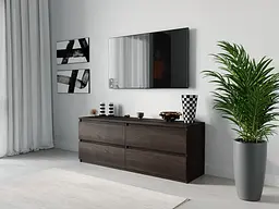 ТБ тумба Moreli ST-223 Ш1400/В530/Г400 Венге темний - мініатюра 1