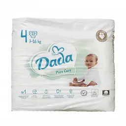 Підгузники Dada Pure Care 4 (7-16 кг) 33 шт
