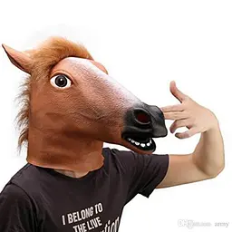 Маска GeekLand Коричнева Голова Коня Brown Horse Head КМ 64.102 - мініатюра 4