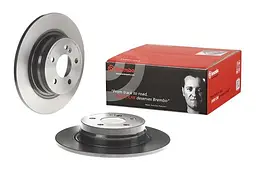 Диск гальмівний задній невентильований Mercedes E-class, C-class 07-25р Brembo (08.A612.41) - мініатюра 2