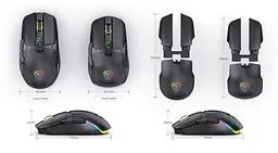 Миша комп'ютерна Yenkee YMS 3600BK MARKSMAN Gaming Mouse (7090580) - мініатюра 6