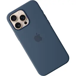 Чохол Silicone Case with MagSafe для Apple iPhone 16 Pro Max Denim AAA [116576] - мініатюра 2