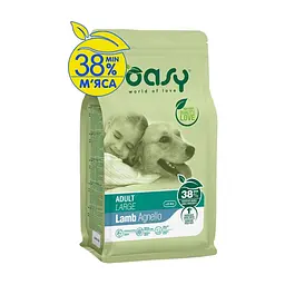Сухий корм для собак Oasy Lifestage Adult Large ягня 12 кг (8053017349169)