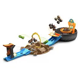Игровой набор Hot Wheels Monster Trucks Трюки в шине (GVK48) - мініатюра 3
