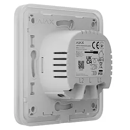 Розумний димерний вимикач світла Ajax LightSwitch (Dimmer) White (26-00550) - мініатюра 3
