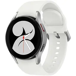 Samsung Galaxy Watch 4 (1.20", 396x396, 16 ГБ, Wear OS, Bluetooth 5.0) Срібний (Grade C) Seller Refurbished - мініатюра 2