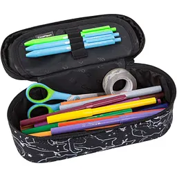 Пенал на блискавці CoolPack Campus Black Cats з органайзером для ручок 23x9x5 см (F062894) - мініатюра 2