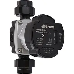 Насос циркуляційний енергоощадний Optima PRIME UPMH 25-90AUTO 130мм + гайки - мініатюра 2
