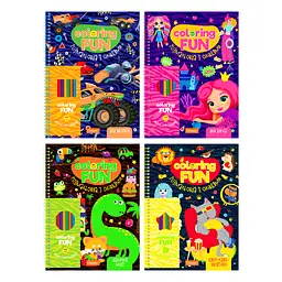 Набір для творчості COLORING FUN, розмальовка з олівцями (В асортименті) - мініатюра 5