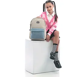 Рюкзак GoPack Education Teens 147 бежевий (GO25-147M-1) - мініатюра 14
