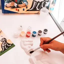 Набір для створення гіпсової фігурки Ses Creative Ті-Рекс зі скелетом (14206S) - мініатюра 5