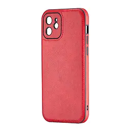 Чохол Jinduka Leather Protected Camera iPhone 12 Red