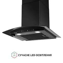 Витяжка декоративна зі склом Perfelli GRASSI 6PWB NERO - мініатюра 4