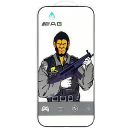 Захисне скло 5D Anti-static Matte (тех.пак) для Apple iPhone 17 Pro (6.3) Чорний