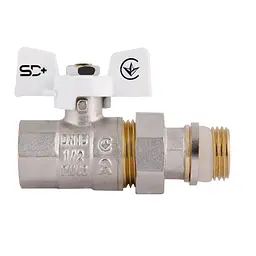 Кран кульовий з американкою SD з антипротіканням прямий 1/2"зв PN40 SD900NW15PN40 - мініатюра 4