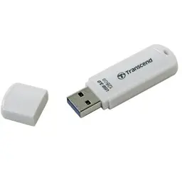 USB флеш накопичувач Transcend 128GB JetFlash 730 White USB 3.0 (TS128GJF730) - мініатюра 4