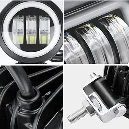 Світлодіодна додаткова LED фара 90х60 mm / Лінза з ДХО / 30W / 10Wх3 / 10-30V / 3500LM / 1 шт. - мініатюра 2