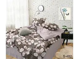 Комплект постільної білизни з компаньйоном (S482) Євро TAG tekstil pbe0037367 - мініатюра 2
