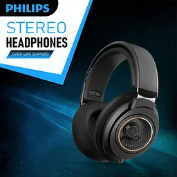 Навушники дротові Philips SHP9600 HiFi Over-ear Cable 3 м Black (SHP9600/00) - мініатюра 3