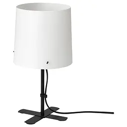 Настільна лампа IKEA, біла, метал/поліпропілен, 31 см