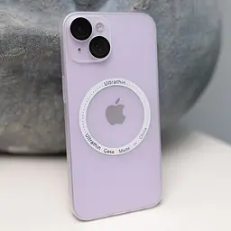 Ультратонкий чохол CasePro Ultra Thin MagSafe із захистом камери Transparent для iPhone 14 Plus - мініатюра 2