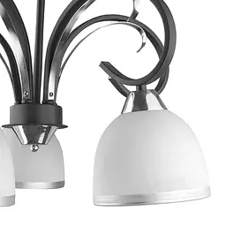 Люстра стельова Brille E27 60W BK (LK-525C/5) - мініатюра 2