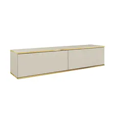 Тумба під телевізор навісна Perfect Home Оро / Oro 2-дверна RTV135 Бежевий (PFH-091351) - мініатюра 3