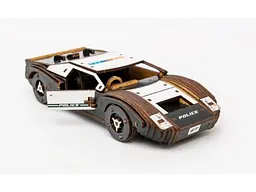 Дерев’яний 3D конструктор Fast car Gt, Puzzleоk (Puz-26916), 164 дет. (білий) - мініатюра 4