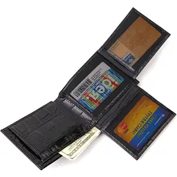 Чоловічий шкіряний гаманець Canpellini 12х9,6х2 см acs0025592 - мініатюра 5