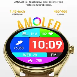 Смарт-годинник Hoco Y22 Amoled 36mm, 200 mAh, IP67 Black (6942007628983) - мініатюра 6