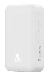 Зовнішній акумулятор бездротової Baseus Magnetic Mini Wireless Power Bank 20000mAh 20w білий PPCX150002 - мініатюра 2