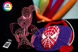 Нічник-світильник 3D Людина-павук 3DTOYSLAMP 24х15 см osv0001217 - мініатюра 2