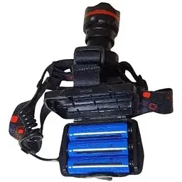 Ліхтар налобний Police PL-154 акумуляторний 3 х 18650 зум - мініатюра 4