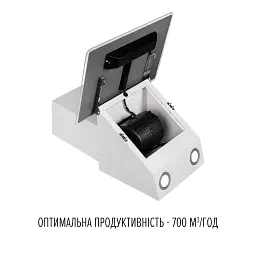 Витяжка декоративна похила PERFELLI VIO 6HW BIANCO - мініатюра 6