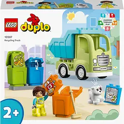 Конструктор LEGO DUPLO Town Сміттєпереробна вантажівка, 15 деталей (10987)