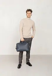 Шкіряна ділова сумка Briefcase 2.0 синій Флотар - мініатюра 4