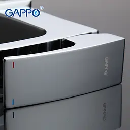 Змішувач для умивальника Gappo G1007-1, хром, Хром - мініатюра 4