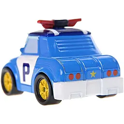 Колекційна машинка Roi Visual Робокар Полі Die Cast металева біло-блакитна (MRT-0600) - мініатюра 4