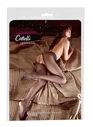 Чорні колготки з вирізом Cottelli Collection