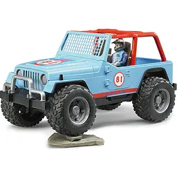 Іграшкова машинка Bruder Автомобіль Jeep Cross country Racer з фігуркою гонщика 1:16 (02541) - мініатюра 3