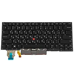 Клавіатура для ноутбука Lenovo (ThinkPad: X1 Carbon 8th Gen) rus, black, без фрейму, підсвічування клавіш - мініатюра 2