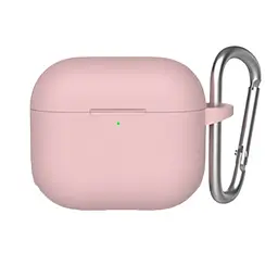 Чохол Blueo Liquid Silicone Case + Carbine для Apple AirPods 3 Pink [64694]