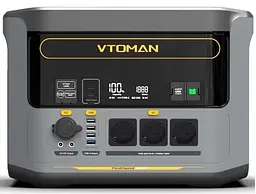Зарядна станція FlashSpeed 1000, Black/Grey, 1000 Вт / 828 Вт/год, 2xType-C (100 Вт) Vtoman teh0028576