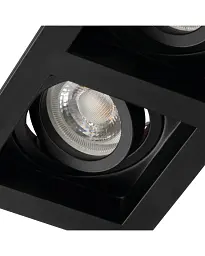 Кільце точкового світильника Kanlux 38368 ARET 2x10W IP20 чорне - мініатюра 2