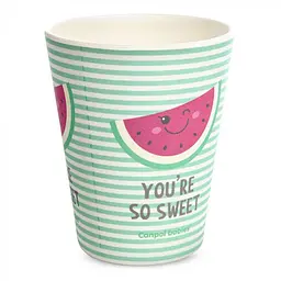 Стакан бамбуковий Canpol babies So cool Watermelon Кавун, 250 мл, рожевий (9/212_pin) - мініатюра 2