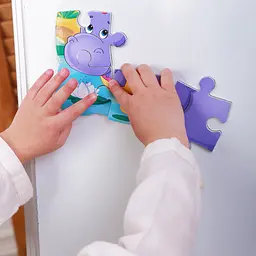 Пазли на магніті Vladi Toys Бегемотики, укр. мова, 12 елементів (VT3205-76) - мініатюра 4
