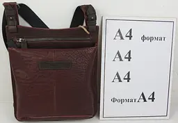 Шкіряна чоловіча сумка Mykhail Ikhtyar 24х26х3 см sum0023013 - мініатюра 7