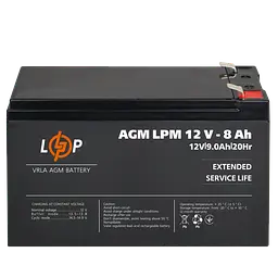 Акумулятор AGM LPM 12V - 8 Ah - мініатюра 6