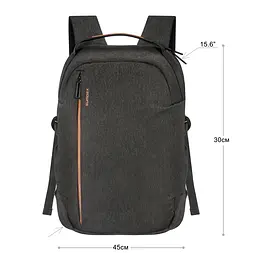 Рюкзак для ноутбука 15.6" Sumdex PON-268GB Grey поліестер/нейлон 38.5 x 31 x 9 см - мініатюра 5